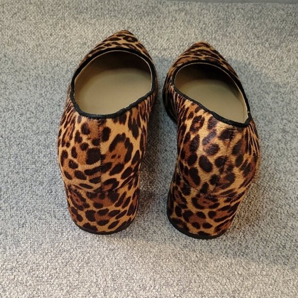 Ann Taylor Brown and Black Heels with Lepoard Print Calf Hair  Size 7.5 - Picture 3 of 9